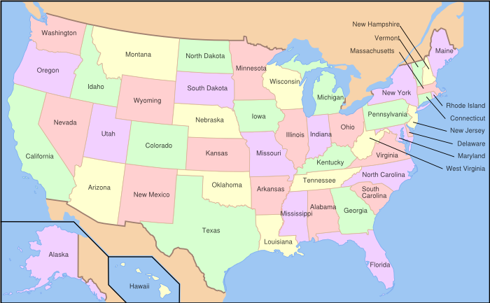 map of usa. Map of USA